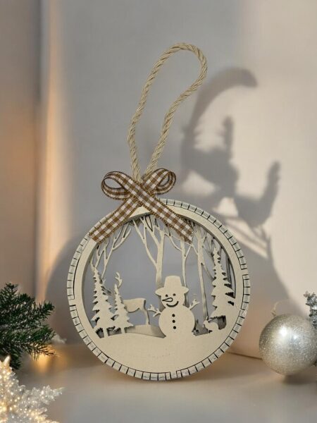 Ξύλινο Στολίδι Γόυρι 3D (CHRSTOL3D250002)