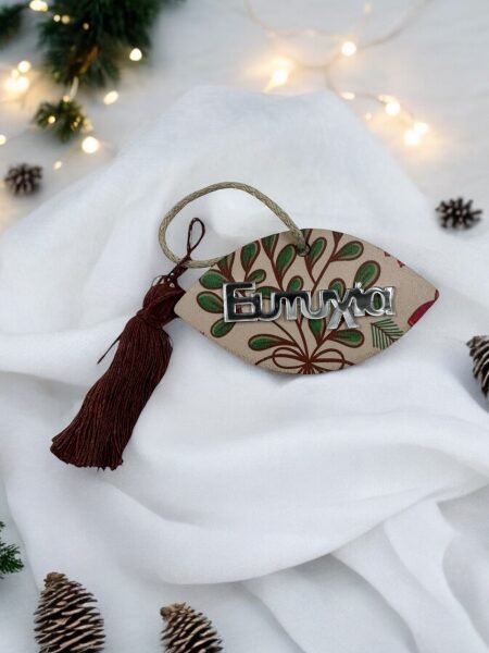 Ξύλινο Στολίδι Μάτι (KSTOL25004)