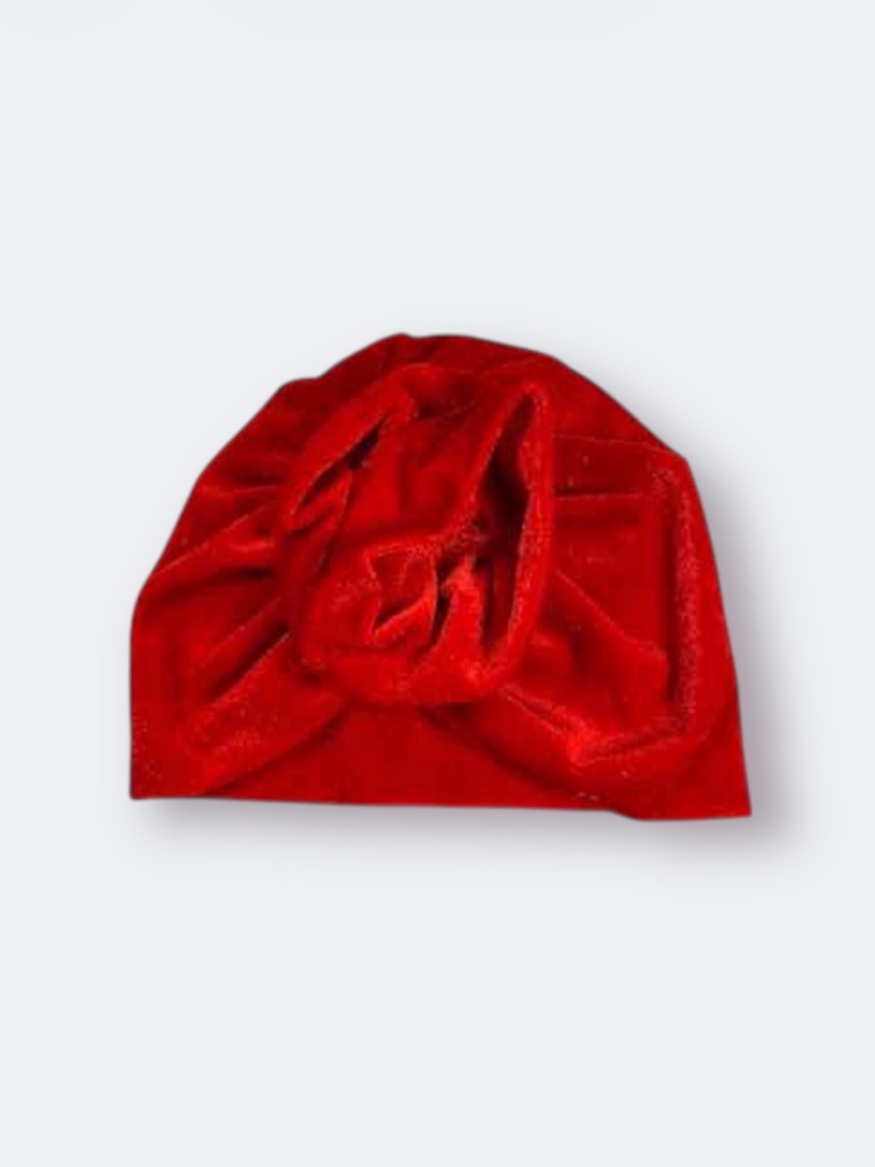 Χειροποίητο Τουρμπάνι Κλειστό Κόκκινο Βελούδο 3000-CHR0028 - Image 2