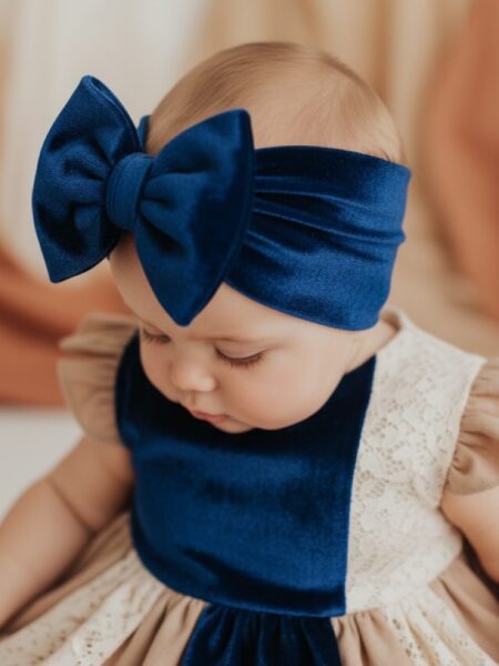 Χειροποίητο Τουρμπάνι Ανοιχτό Μπλέ Βελούδο 3000-CHR0026