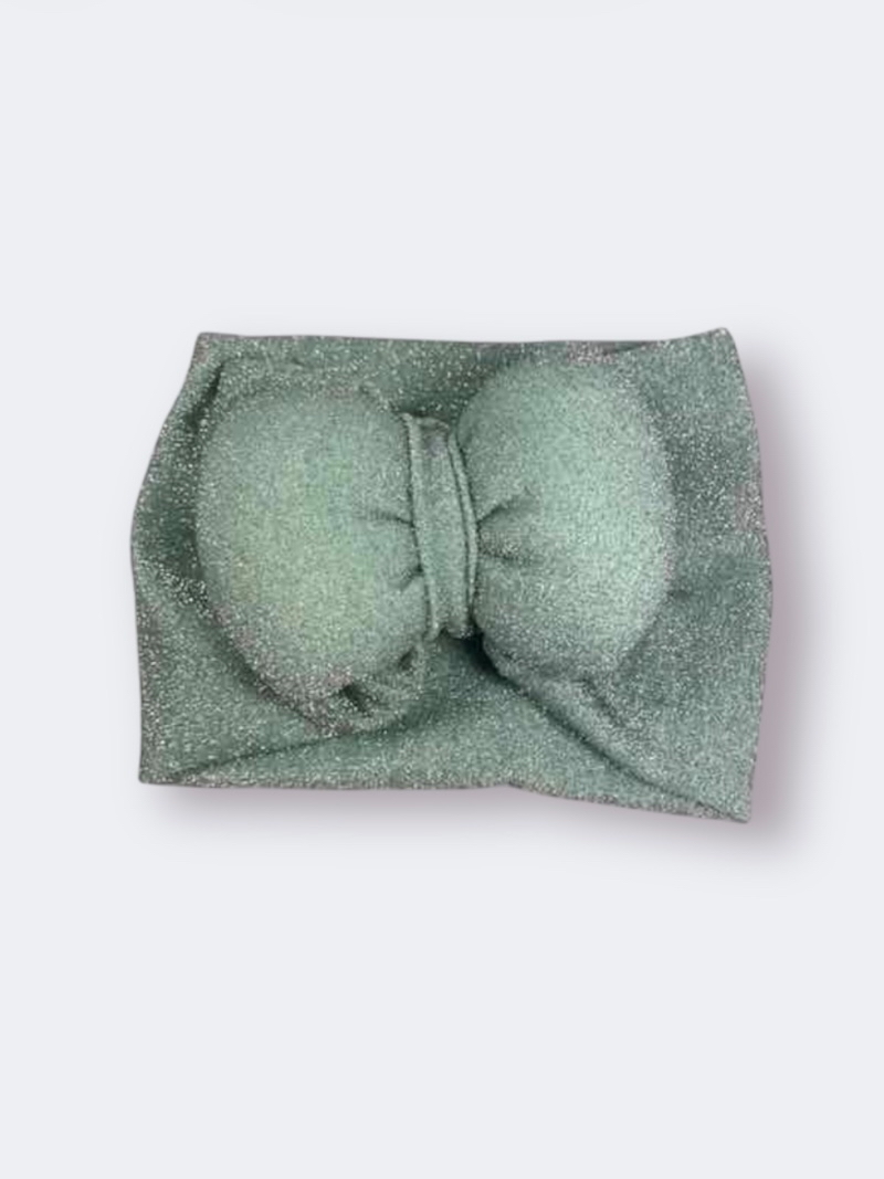 Χειροποίητο Τουρμπάνι Ανοιχτό Μέντα Λούρεξ 3000-CHR0033 - Image 2