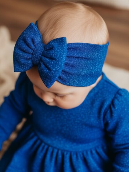 Χειροποίητο Τουρμπάνι Ανοιχτό Μπλέ Λούρεξ 3000-CHR0036