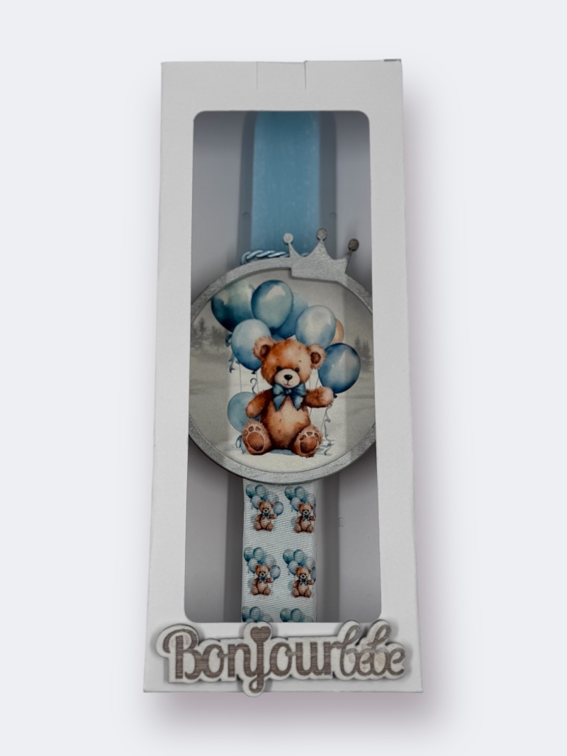 Πασχαλινή Λαμπάδα Αρκουδάκι με Μπαλόνια BDEAS25003