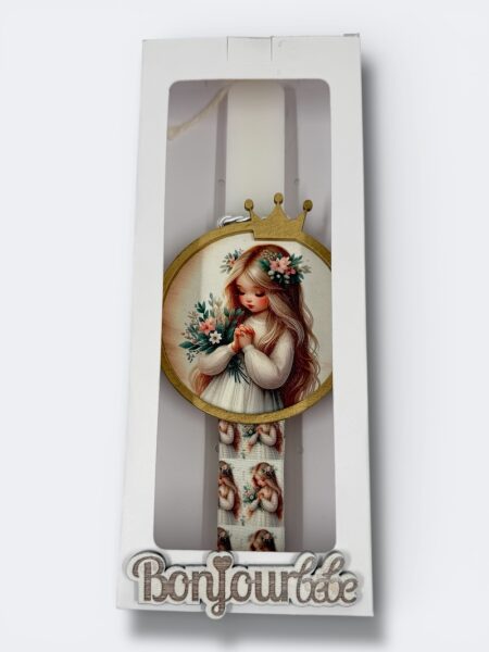 Πασχαλινή Λαμπάδα με Vintage Κοριτσάκι BDEAS25008