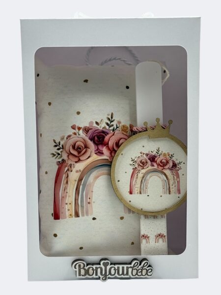 Πασχαλινή Λαμπάδα με Μαξιλάρι Ουράνιο Τόξο BDEAS25011a