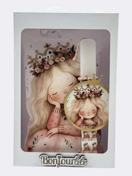 Πασχαλινή Λαμπάδα με Μαξιλάρι Vintage Πριγκίπισσα BDEAS25013a