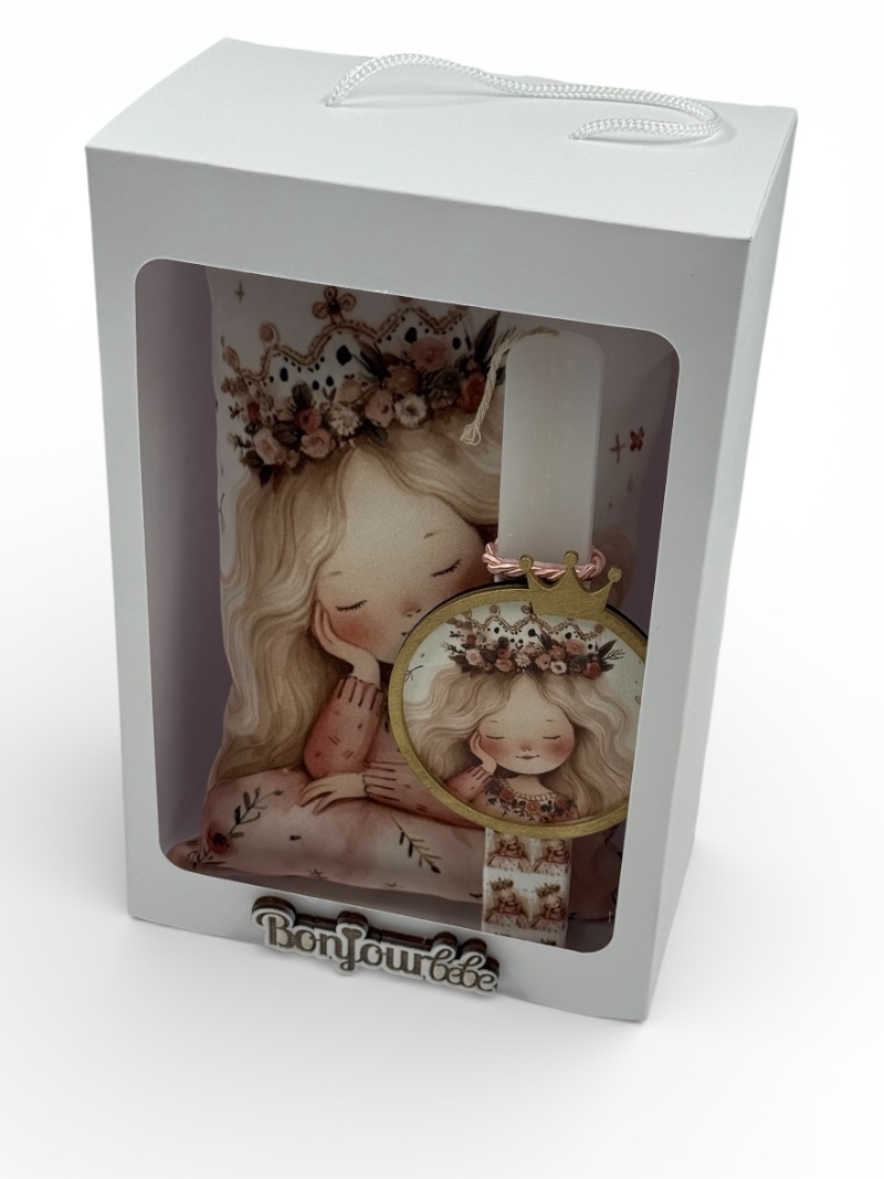 Πασχαλινή Λαμπάδα με Μαξιλάρι Vintage Πριγκίπισσα BDEAS25013a - Image 2