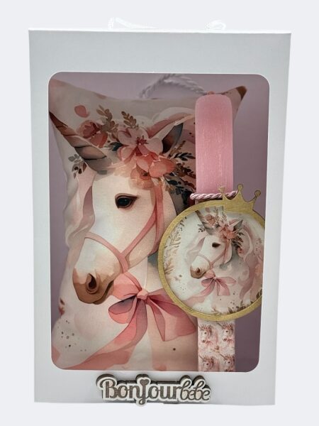 Πασχαλινή Λαμπάδα με Μαξιλάρι Μονόκερος BDEAS25014a