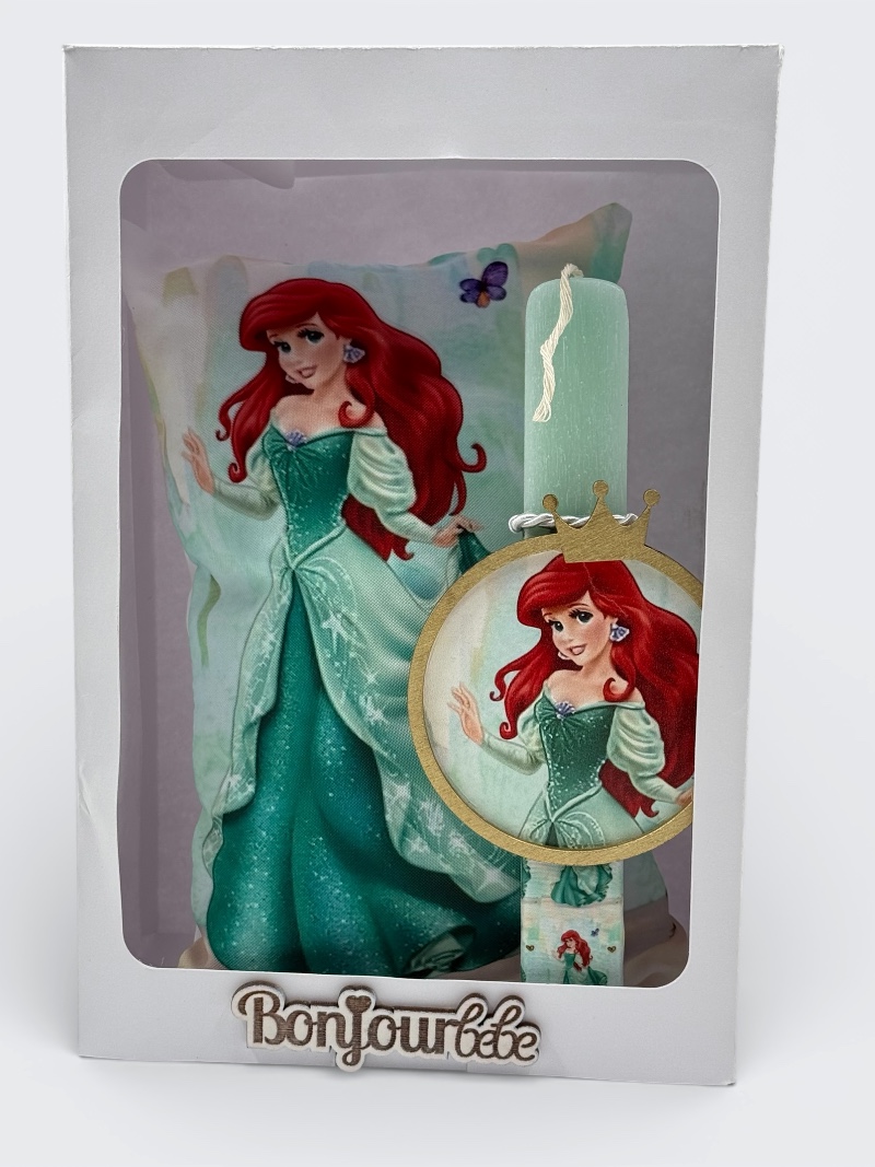 Πασχαλινή Λαμπάδα με Μαξιλάρι Πριγίπισσας PREAS001a