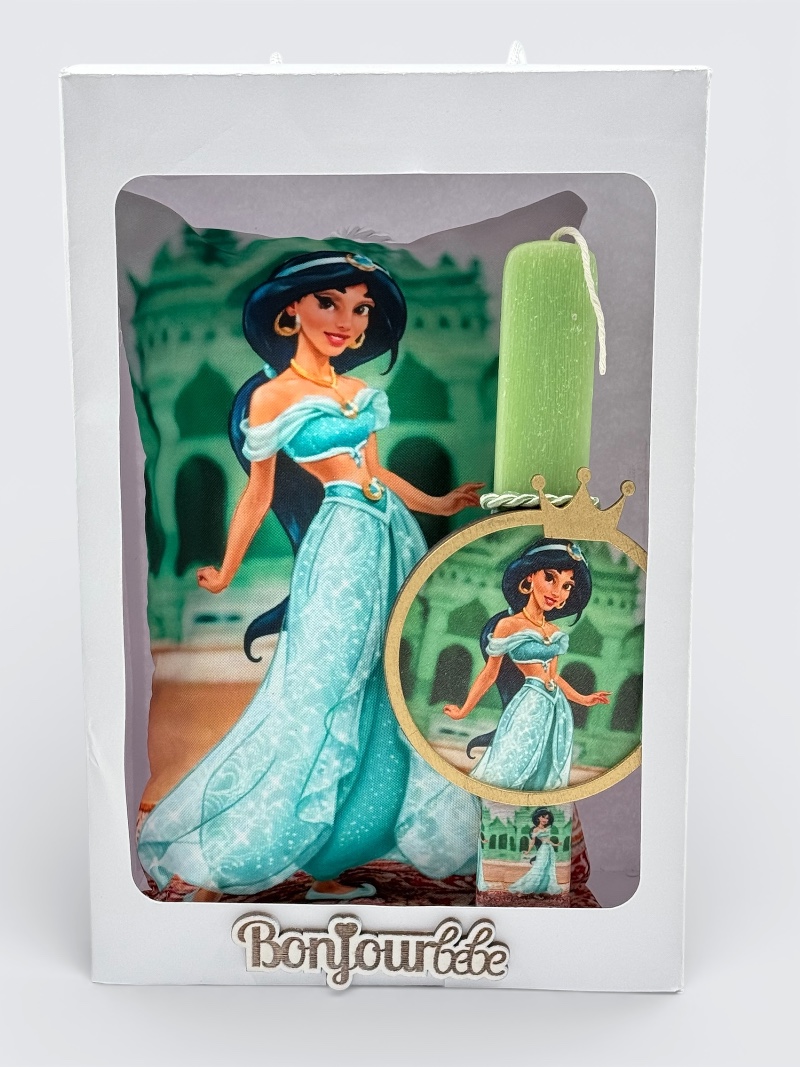 Πασχαλινή Λαμπάδα με Μαξιλάρι Πριγίπισσας PREAS007a